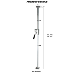 Heavy Duty Steel Load Lock Square Tube Jack Bar Cargo Bar