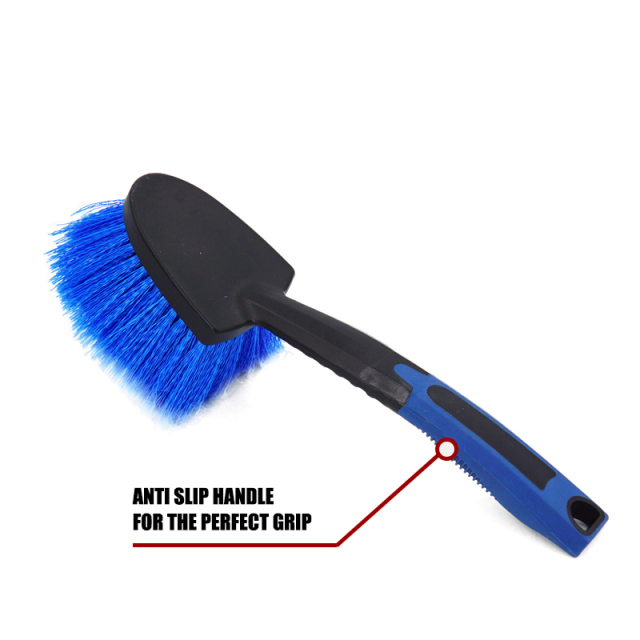 Long PP Handle Tyre Brush PVC Fiber