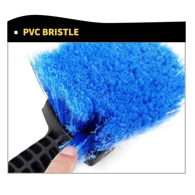 Long PP Handle Tyre Brush PVC Fiber
