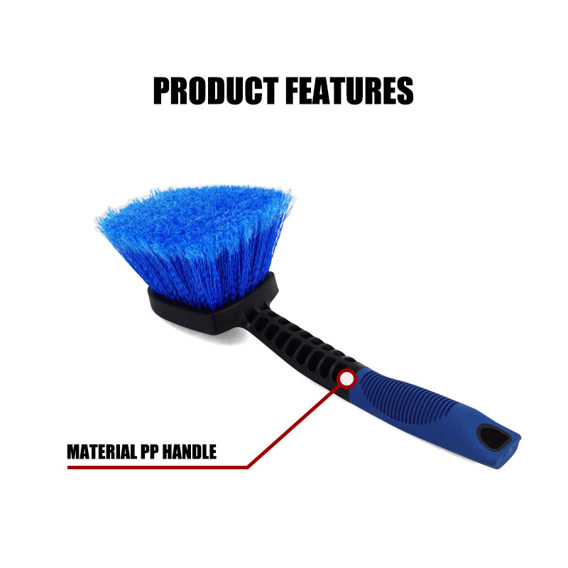 Long PP Handle Tyre Brush PVC Fiber