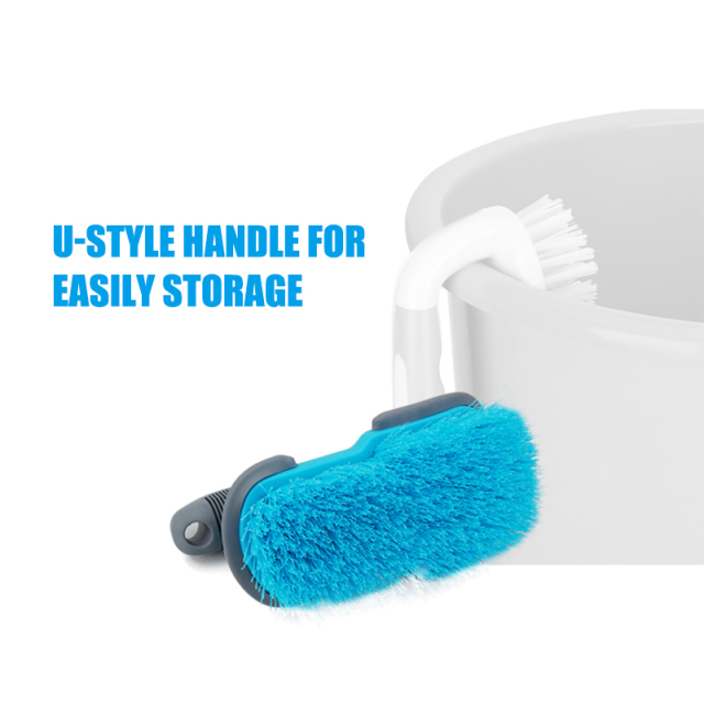 Cleaning Brush PET Fiber U-Style Handle Auto RV Truck Boat Camper Washing