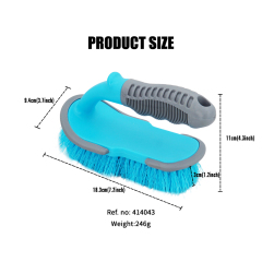 Cleaning Brush PET Fiber U-Style Handle Auto RV Truck Boat Camper Washing