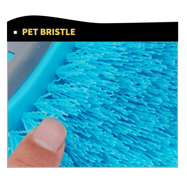 Cleaning Brush PET Fiber U-Style Handle Auto RV Truck Boat Camper Washing