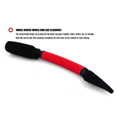 3 in 1 Tire Brush Set PVC Fiber