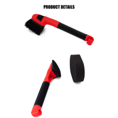 3 in 1 Tire Brush Set PVC Fiber