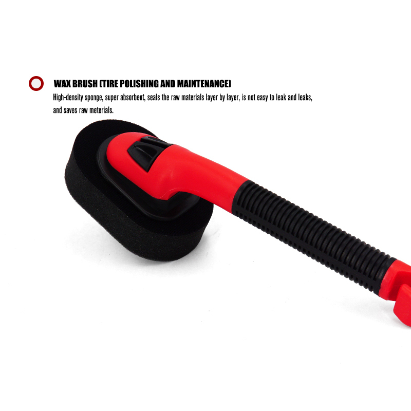 3 in 1 Tire Brush Set PVC Fiber