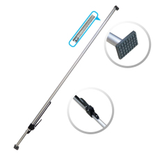 Heavy Duty Aluminum Round Tube Cargo Load Lock Bars 89" to 104" With Spring