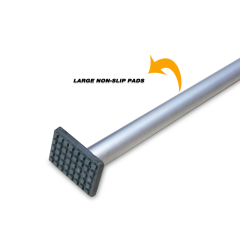 Heavy Duty Aluminum Round Tube Cargo Load Lock Bars 89" to 104" With Spring