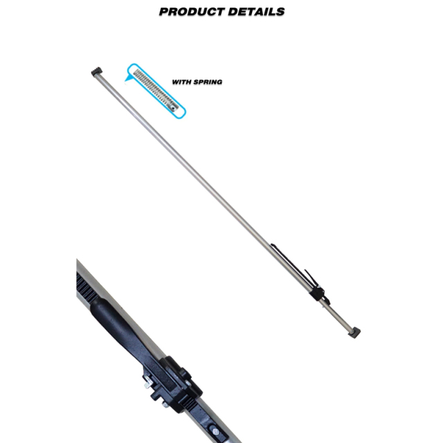 Heavy Duty Aluminum Round Tube Cargo Load Lock Bars 89" to 104" With Spring