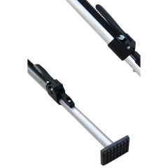 Heavy Duty Aluminum Round Tube Cargo Load Lock Bars 89" to 104" With Spring