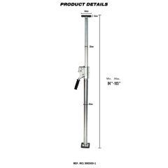 Heavy Duty Steel Load Lock Round Tube Jack Bar Cargo Bar