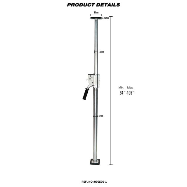 Heavy Duty Steel Load Lock Round Tube Jack Bar Cargo Bar