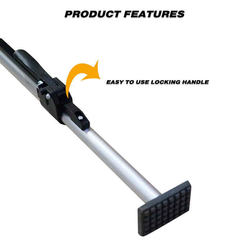Heavy Duty Aluminum Round Tube Cargo Load Lock Bars 89" to 104" With Spring