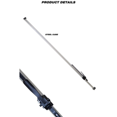 Heavy Duty Steel Round Tube Cargo Load Lock Bars 89" to 104"