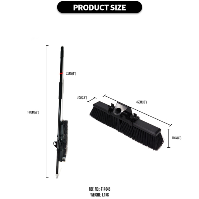 Heavy-Duty Cleaning Brush and Broom Set Outdoor Commercial for Cleaning