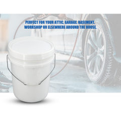 Heavy-Duty Pail 5-Gallon Plastic Bucket Comfortable Handle