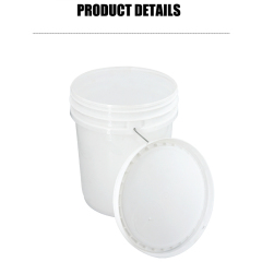 Heavy-Duty Pail 5-Gallon Plastic Bucket Comfortable Handle