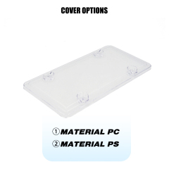 High Quality Plastic Car License Plate PC/PS Cover Clear