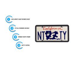 High Quality Plastic Car License Plate PC/PS Cover Clear