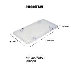 High Quality Plastic Car License Plate PC/PS Cover Clear