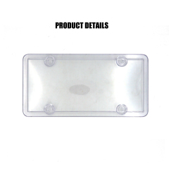 High Quality Plastic Car License Plate PC/PS Cover Clear