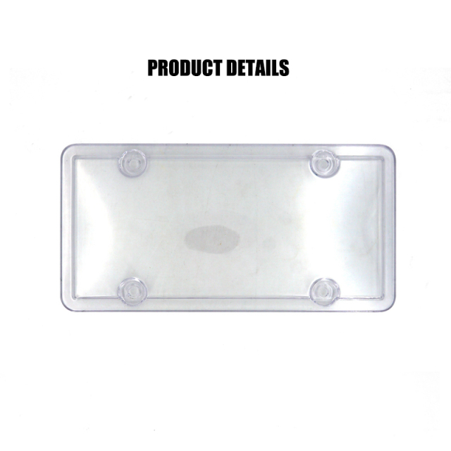 High Quality Plastic Car License Plate PC/PS Cover Clear