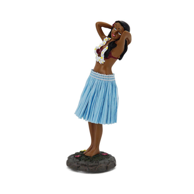 Hawaiian Hula Girl Dashboard Doll With Ukulele Bobbleheads for Car Dashboard