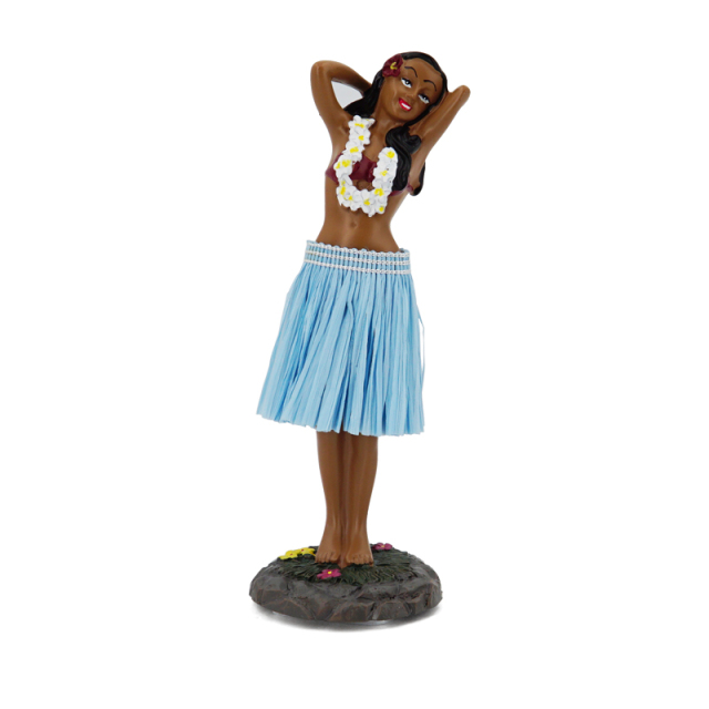 Hawaiian Hula Girl Dashboard Doll With Ukulele Bobbleheads for Car Dashboard