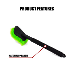 Long PP Handle Tyre Brush PVC Fiber