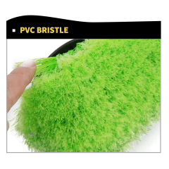 Long PP Handle Tyre Brush PVC Fiber