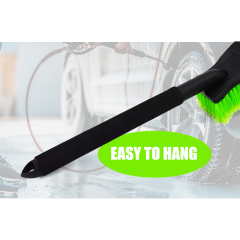 Long PP Handle Tyre Brush PVC Fiber