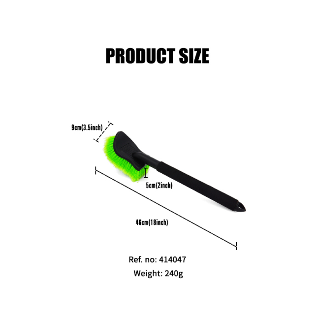 Long PP Handle Tyre Brush PVC Fiber