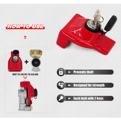 Heavy Duty Air Brake Glad Hand Gladhand Lock With Dust Cover for Tractor Trailer