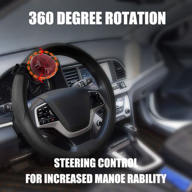 Woodgrain Steering Wheel Spinner Knob