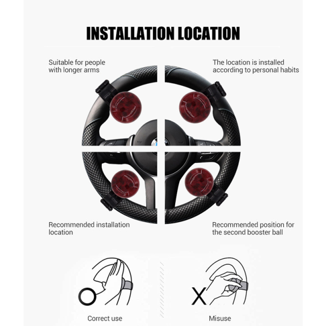 Woodgrain Steering Wheel Spinner Knob