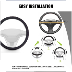 Large Size Steering Wheel Cover PVC Material Great Grip Anti-Slip Design