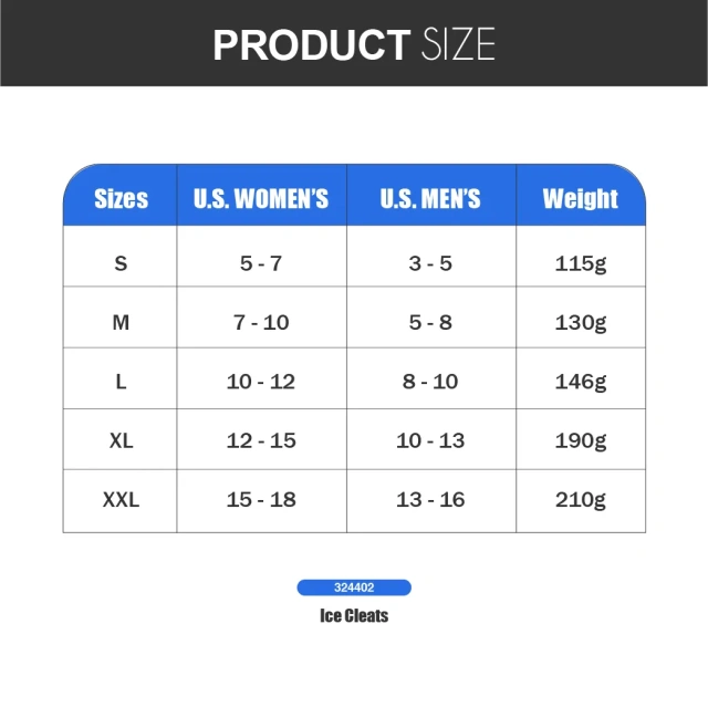 Outdoor Ice Cleats for Hiking Boots and Different Styles Shoes 10 Steel Studs Prevent Outdoor Activities from Wrestling