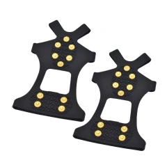 Outdoor Ice Cleats for Hiking Boots and Different Styles Shoes 10 Steel Studs Prevent Outdoor Activities from Wrestling