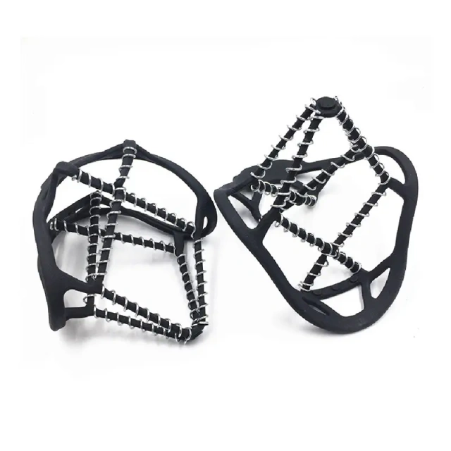 Outdoor Ice Cleats for Hiking Boots and Different Styles Shoes Effective Skid Protection and Suitable for Multiple Scenarios