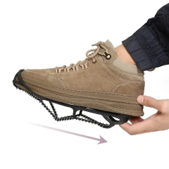 Outdoor Ice Cleats for Hiking Boots and Different Styles Shoes Effective Skid Protection and Suitable for Multiple Scenarios