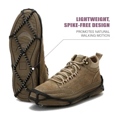 Outdoor Ice Cleats for Hiking Boots and Different Styles Shoes Effective Skid Protection and Suitable for Multiple Scenarios