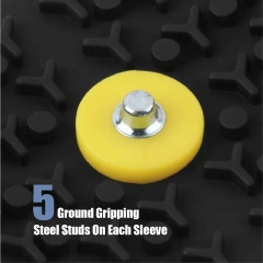 5 Steel Studs Non-Slip Silicone Ice Cleat,Effective Skid Protection and Suitable for Multiple Scenarios