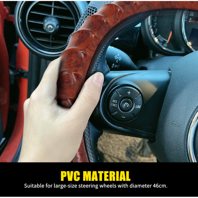 Large Size Steering Wheel Cover PVC Material Great Grip Anti-Slip Design