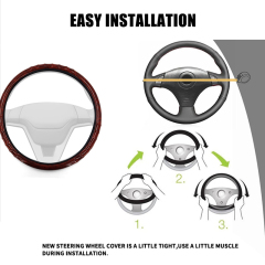 Large Size Steering Wheel Cover PVC Material Great Grip Anti-Slip Design