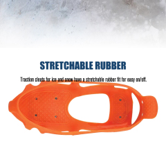 Outdoor Ice Cleats for Hiking Boots and Different Styles Shoes 24 Spikes Crampons Prevent Outdoor Activities from Wrestling