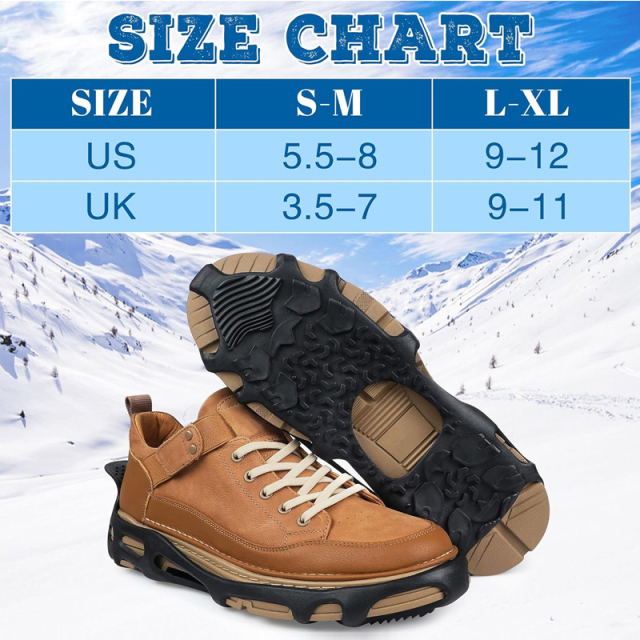 Spikless Ice Cleats Black Winter Grippers Perfect for Transitioning Between Outdoor&Indoor Surface Anti Slip Spikless Crampons