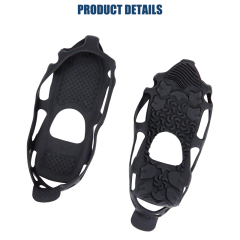 Spikless Ice Cleats Black Winter Grippers Perfect for Transitioning Between Outdoor&Indoor Surface Anti Slip Spikless Crampons