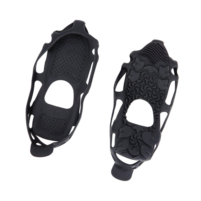 Spikless Ice Cleats Black Winter Grippers Perfect for Transitioning Between Outdoor&Indoor Surface Anti Slip Spikless Crampons