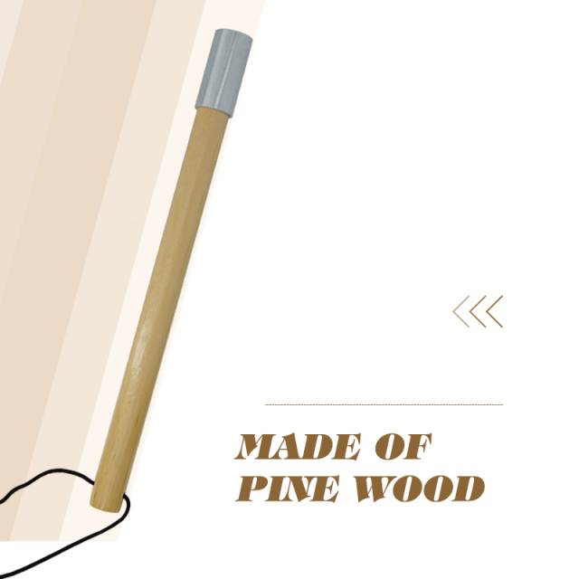 Tire thumper Pine Wooden Tire Knocker Tire Checker With Galvanization Iron Head