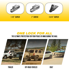 Universal Coupler Lock Trailer Locks Ball Hitch Trailer Hitch Lock Adjustable Security